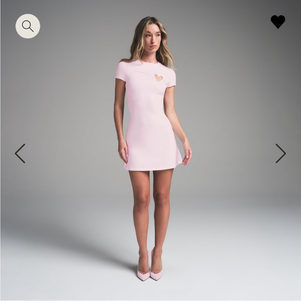 Skims Cotton Jersey Heart Mini Dress